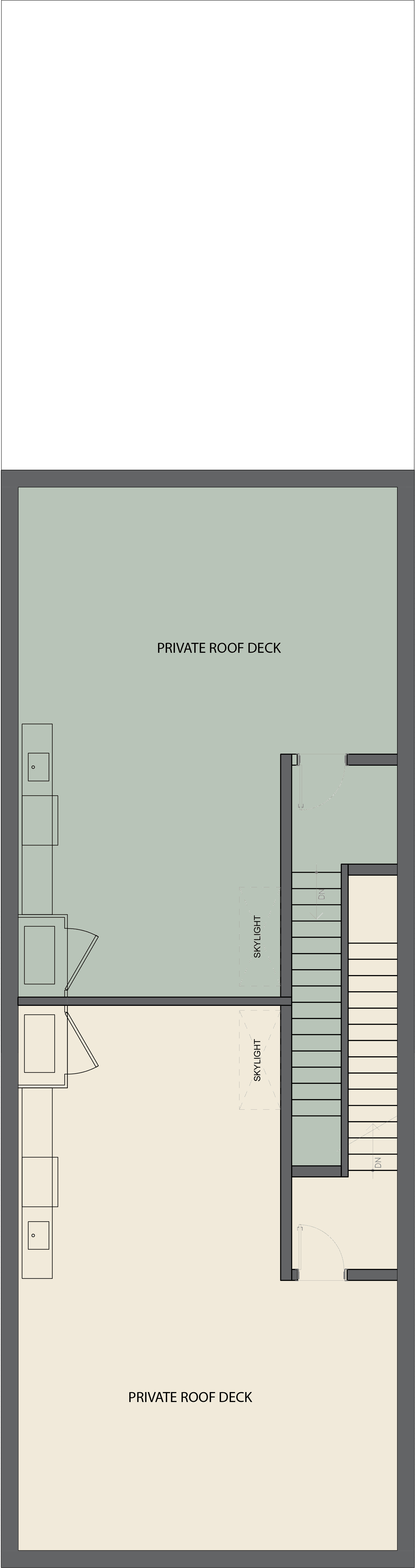 THE MILANO — Unit 3 — Roof